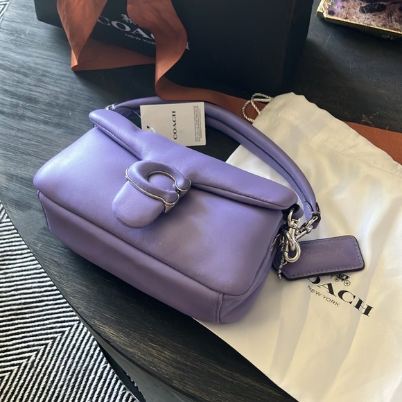 NWT light violet coach pillow tabby shoulder bag - Picture 3 of 4